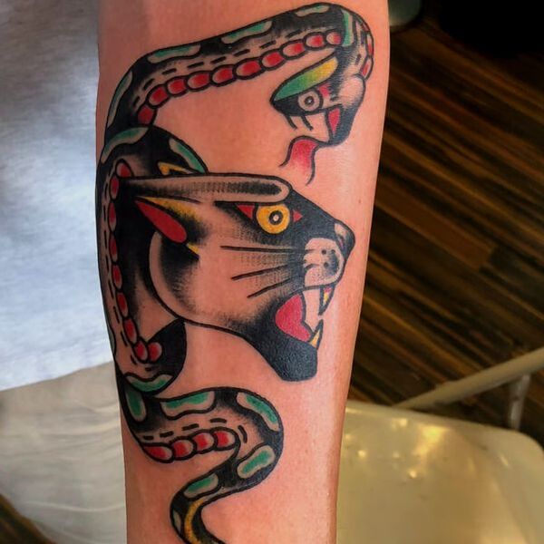 Panther Snake Tattoo